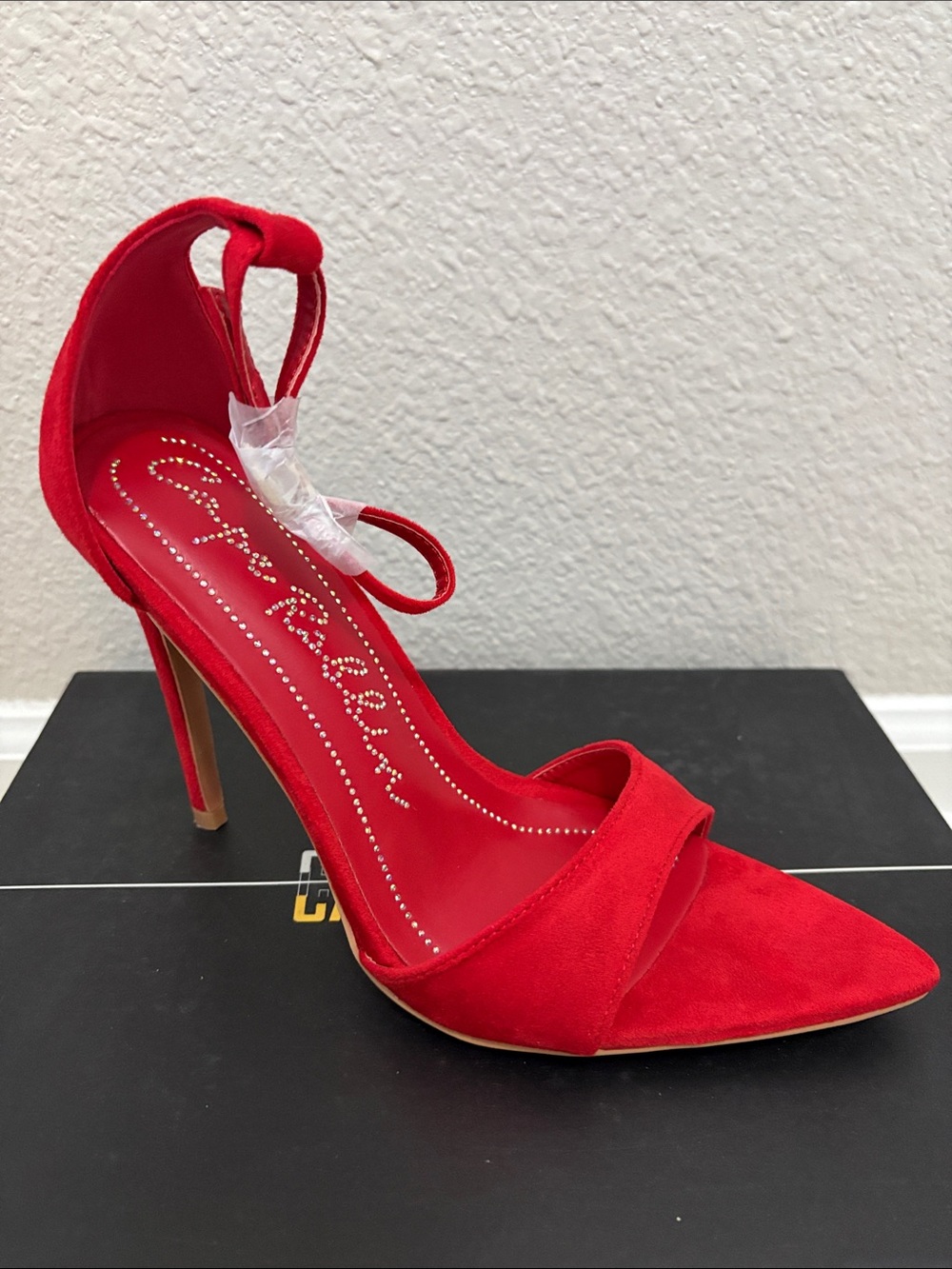 Pointed Toe Ankle Tie Stiletto